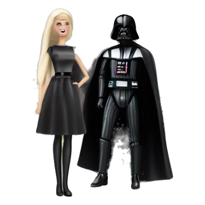 Darth Vader and Barbie’s very dusty old disturbing disgusting ghostly haunted horror dream house mansion  sticker