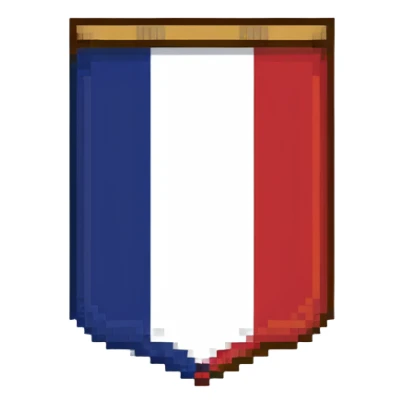 Napoleonic French flag emblem sticker