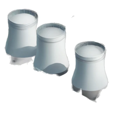 A complete plan of a thermal power station sticker