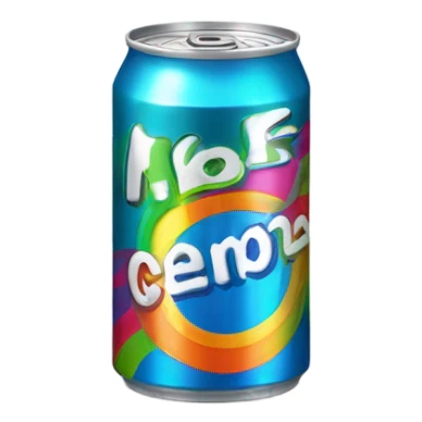 Can of soda sticker