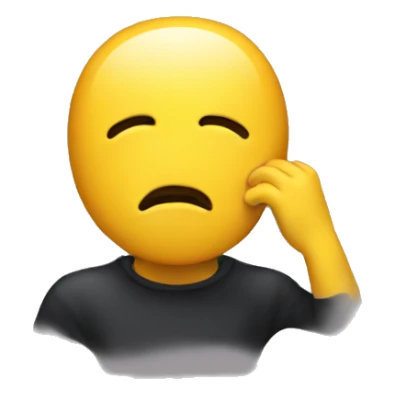 Kissing with a yellow hone sticker