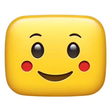 YouTube logo with a smiling face, playful sticker