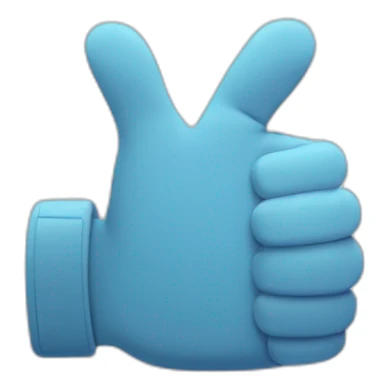 thumbs up with 7 fingers and a broken thumb sticker