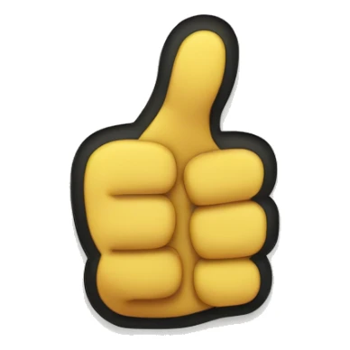 thumbs up with a but text or half heart sticker