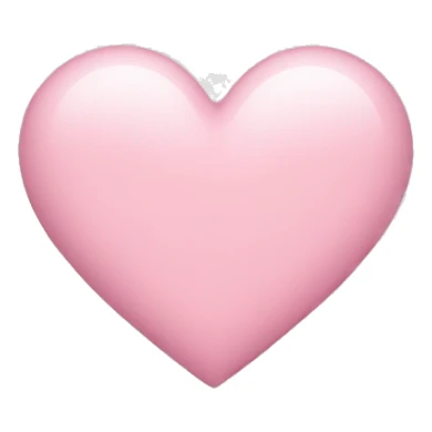 light pink heart sticker