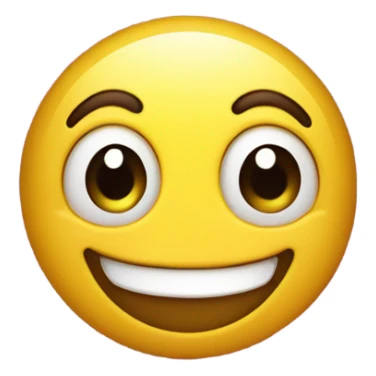 happy emoji with stars in his eyes  sticker
