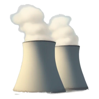 Panoramic view of the thermal power station sticker