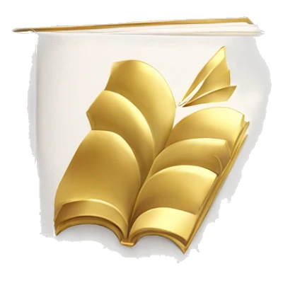 white book with golden title ginza rabba sticker