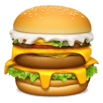 Donald trump eating McDonalds burger sticker