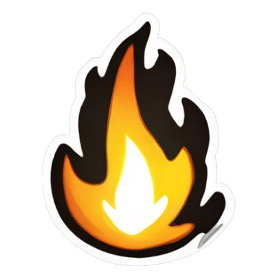 Logo of OCS en flamme  sticker