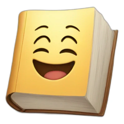 a happy Book  sticker