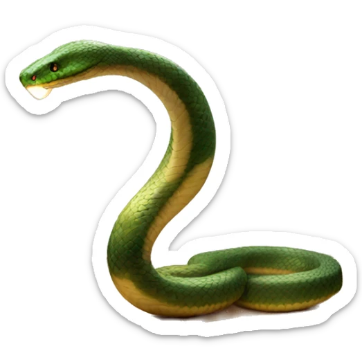 A snake on a desk. The snakes head should be replaced with a lamp. The snakes tail should be connected to a battery sticker