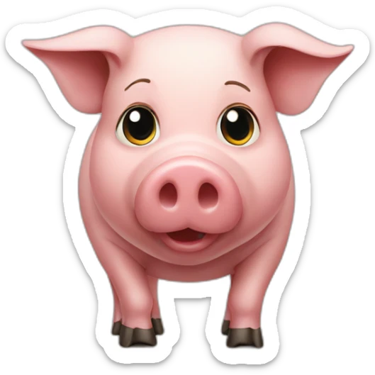Pig with seville football t-shirt sticker