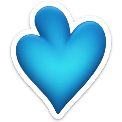 yellow-blue heart on the cover of the book sticker