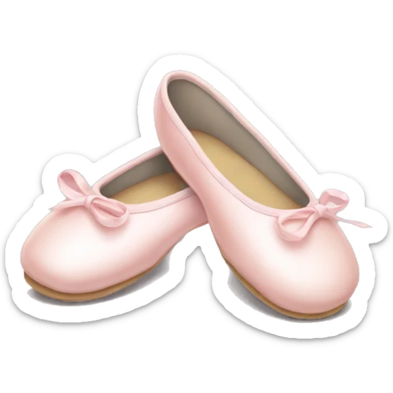 Pale pink ballet shoes sticker