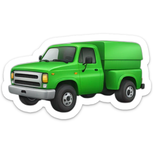 Mobil green  sticker