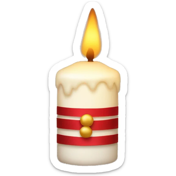 christmas candle  sticker