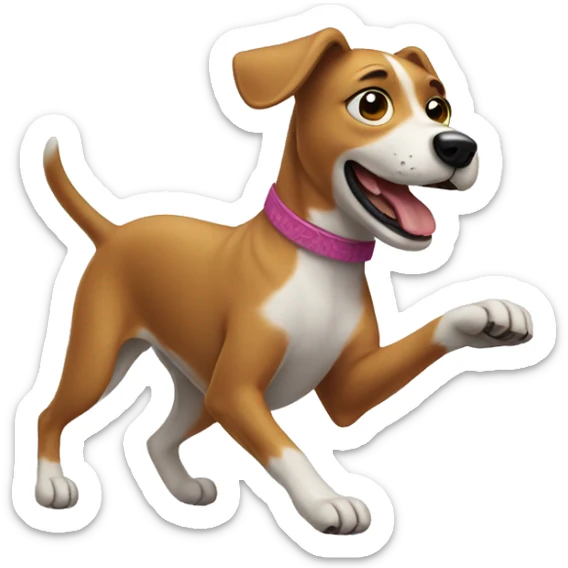 Dancing dog sticker