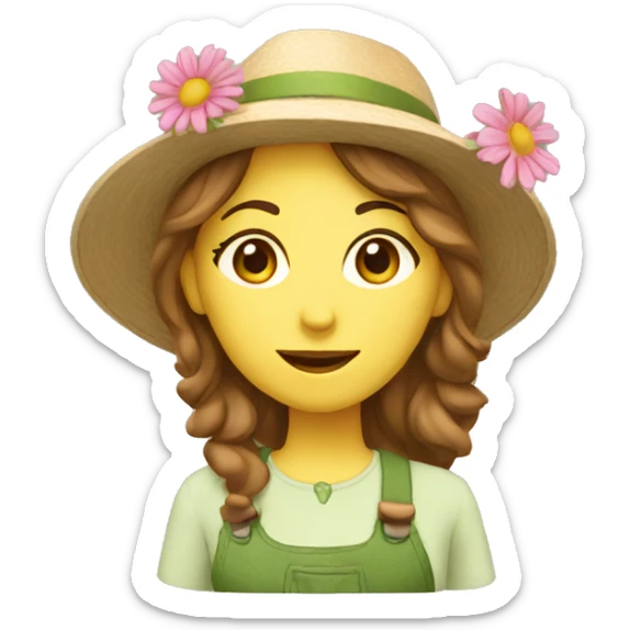 garden woman sticker