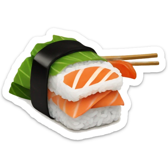 Sushi dish sticker