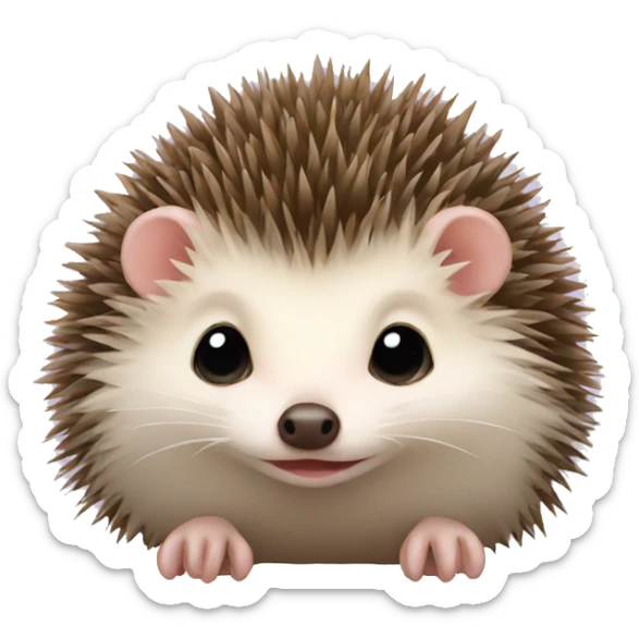 newborn hedgehog sticker