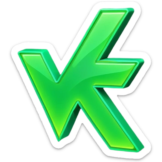 "A vibrant green check mark emoji in a video game style, glowing neon edges, pixel art influence, dynamic lighting, slightly 3D with depth and shadow, energetic and playful, as if it’s a power-up icon in a modern fantasy RPG, isolated on a transparent background" sticker