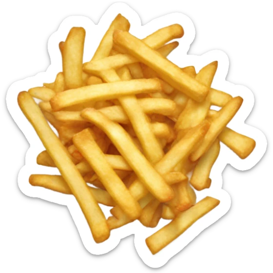 mesa con aperitivos salados papas fritas, nachos, etc sticker