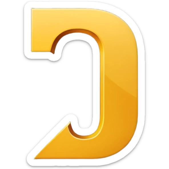 Minimal emoji of a bold capital letter “C” with a single diagonal slash cutting through it from top-left to bottom-right. Clean, flat design, high contrast, readable at small sizes, tech/startup style. Black background. sticker