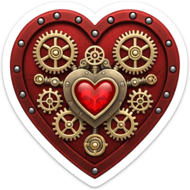 Death Korps Of Krieg Heart Steampunk love heart sticker