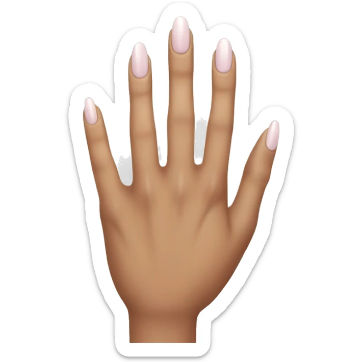 hand with nice nails  sticker