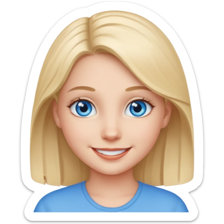 Generarme unos ojos azules de una chica, para usar de emoji sticker