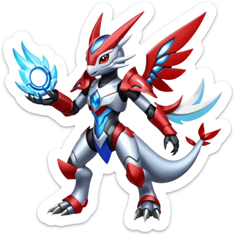 Meloetta-Latias-Wargreymon-Protogen-Pokémon-Digimon-Fakémon-fusion-hybrid-creature sticker