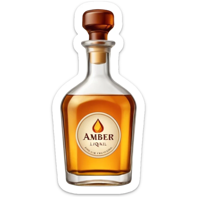 Envasado de botella de licor ocn boquilla de llenado y son logo en la botella sticker