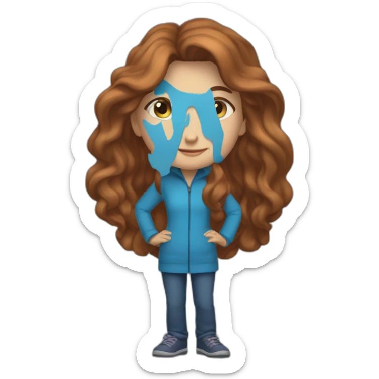 54 year old, female, long chestnut hair, blue eyes, 5' 2" tall, weighs 130 pounds sticker