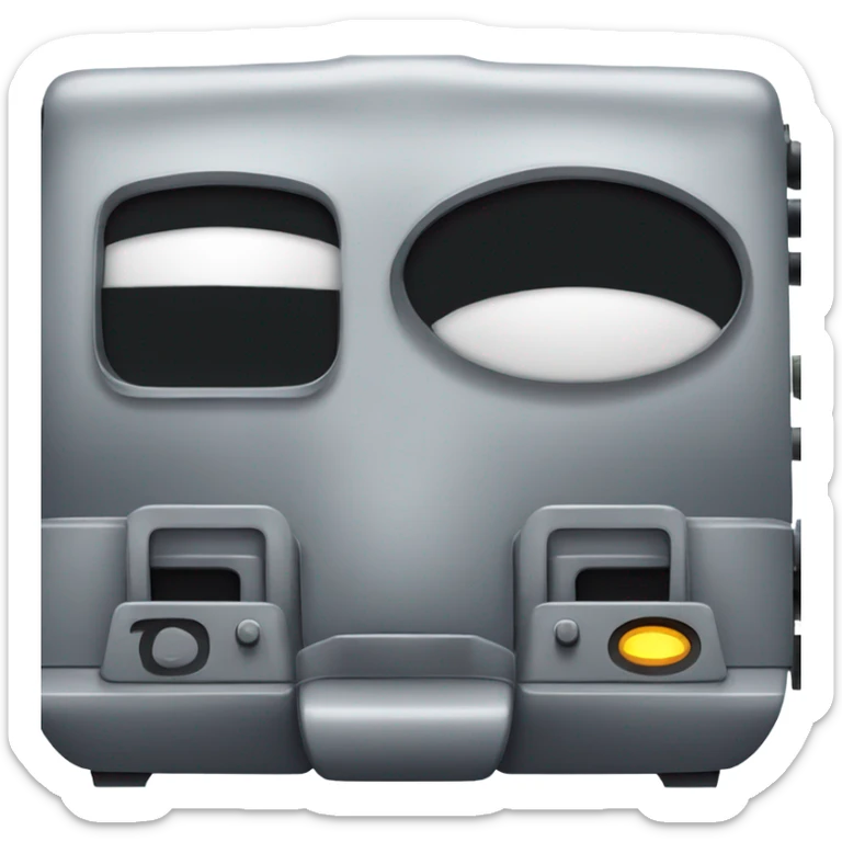 A electric locomotive (With little shiny black Kirby eyes) sticker