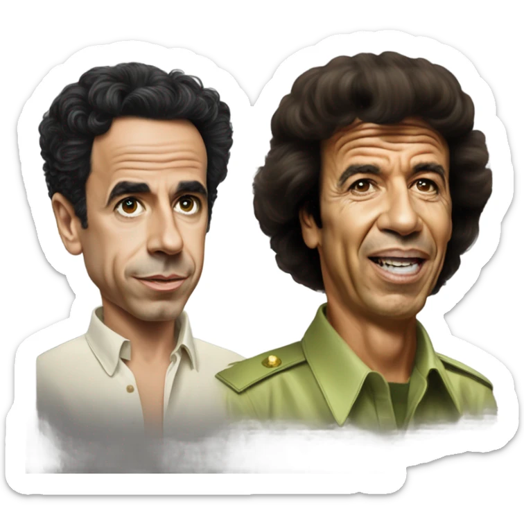 Photo realistic, Frankie muñiz and Muammar Gaddafi sticker
