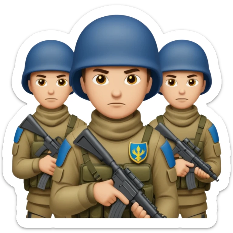 Ukrainian intelligance agency warrior men company group team one sticker