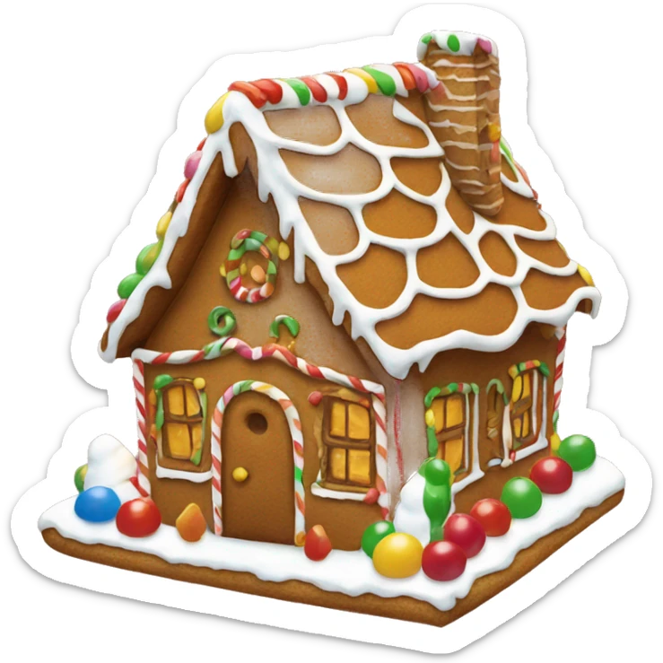 Gingerbread house sticker