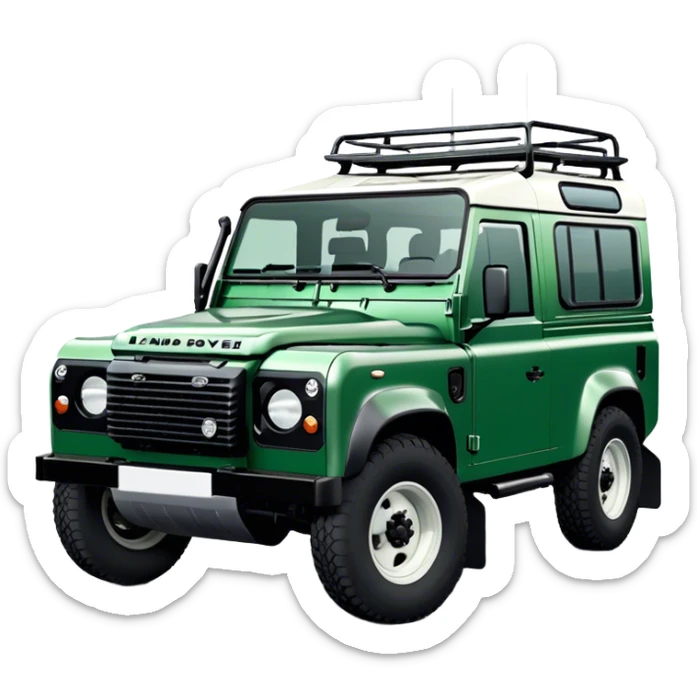 Land Rover Defender - Land Rover (Model Year: 2022) (Iconic colour: Green) sticker