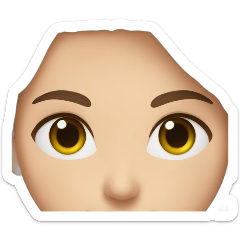 couple girl brown hair green eyes man brown hair brown eyes sticker