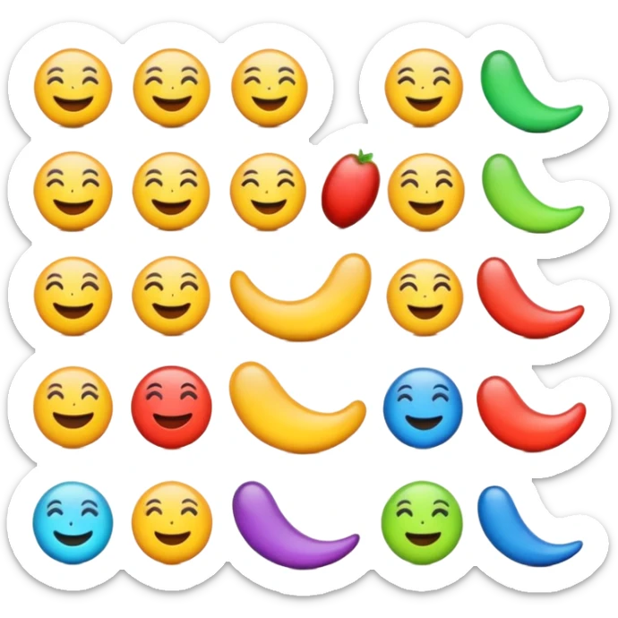 Curves emojis sticker