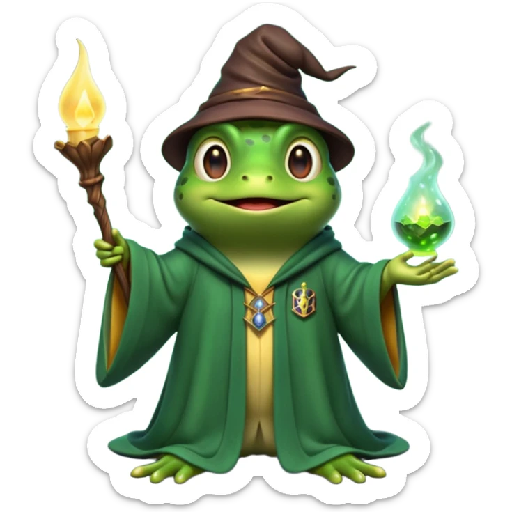 “3D emoji of a magical [], Harry Potter style, Hogwarts magic, fantasy atmosphere, soft glow, cinematic lighting, high detail” sticker