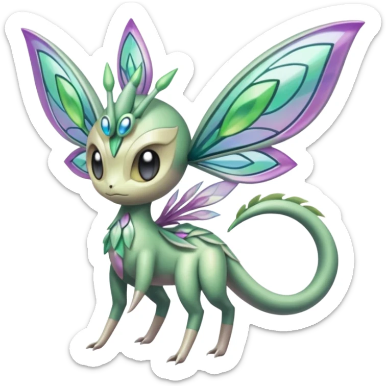 Meloetta-Celebi-Palkia-Pokémon-Fakémon-fusion-hybrid-creature sticker