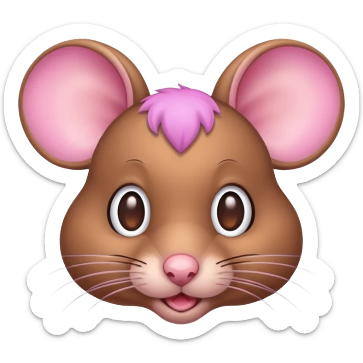 🙄 pero que el ratón tenga los ojos o sea que su iris vea para arriba  sticker