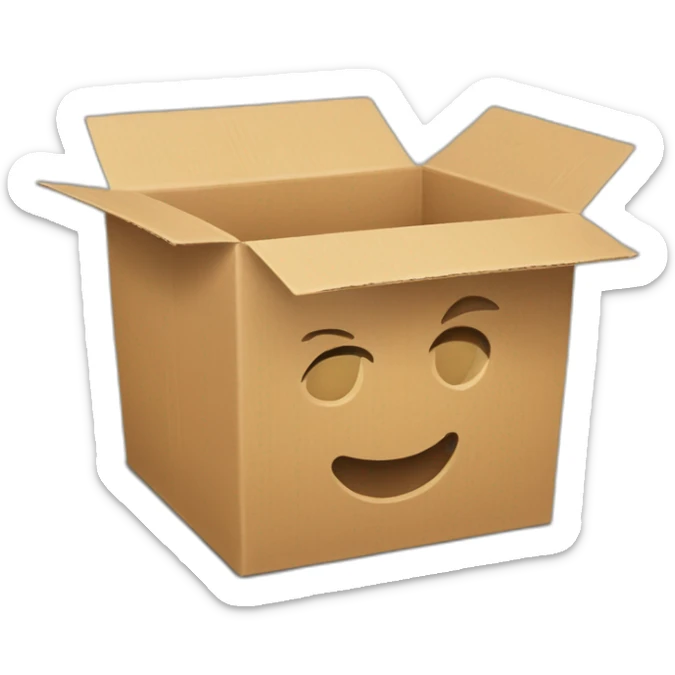 Carton avec un trou dedans ou il y a marqué dessus trou de la gloire sticker