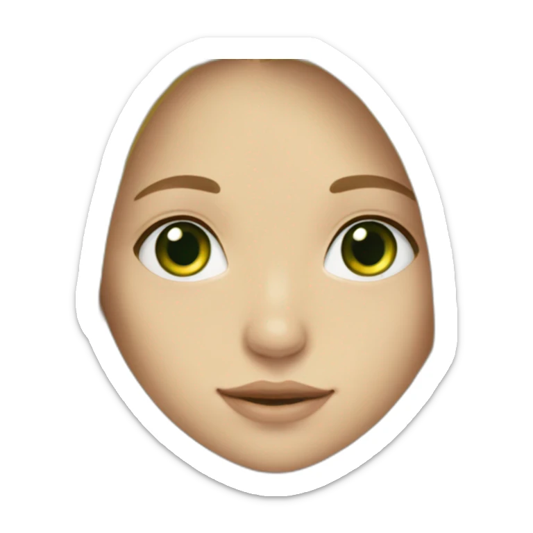 Bohemian blond long hair green eyes girl sticker