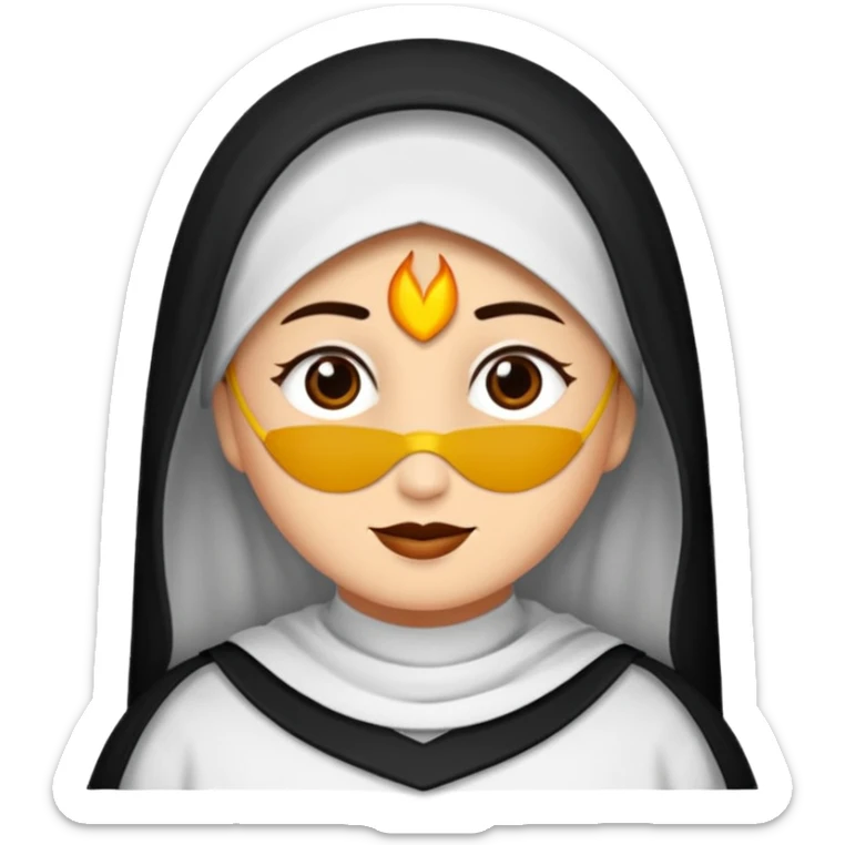 Uzun kirpikli koreli güzeller güzeli bir kadın sticker