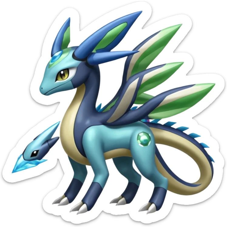 Meloetta-Zygarde-Cresselia-Palkia-Dialga-Electrike-Manectric-Fakémon-fusion, full body sticker