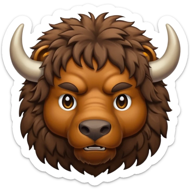 i need a emoji which can show i have to upload image of a cattle or buffalo  sticker