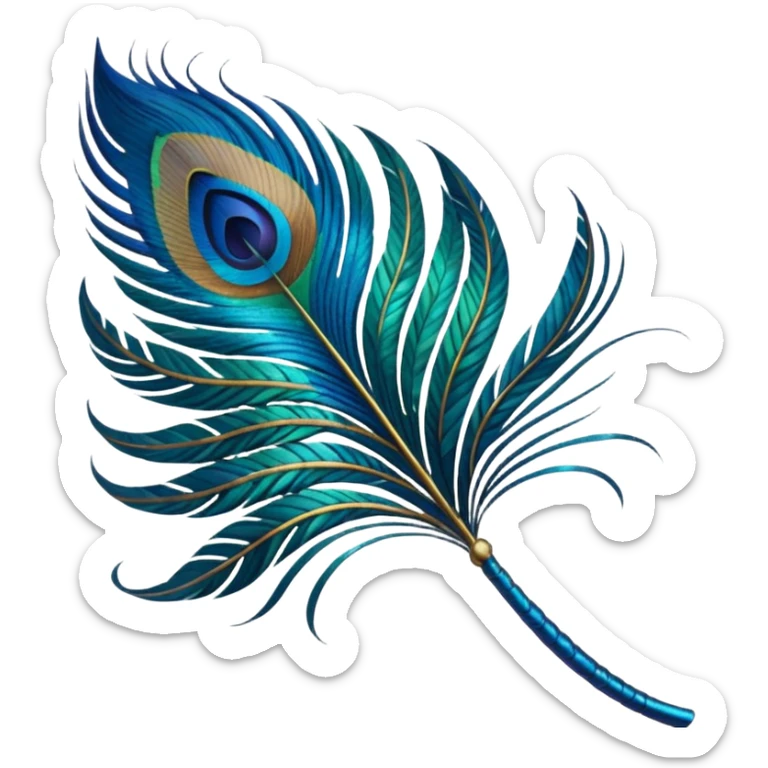 Peacock feather  sticker